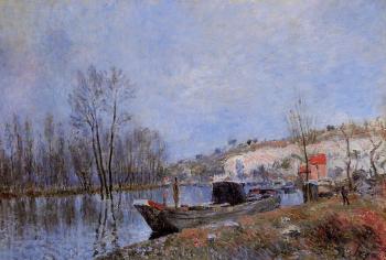 阿爾弗萊德 西斯萊 Banks of the Loing towards Moret